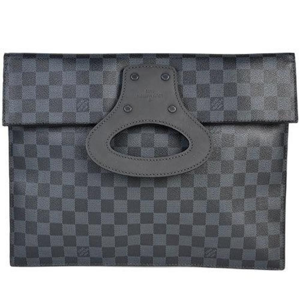 Louis Vuitton Clutch Bag Portfolio Damier Cobalt Pouch Bag - Picture 1 of 11